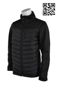 J535自定個性羽絨外套 訂購黑色純色外套 製作修身夾棉外套 夾棉外套制服店